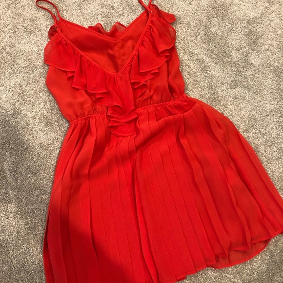 Red Cocktail Dress Ruffles! - Picture 2 of 3